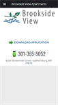 Mobile Screenshot of brooksideviewapts.com