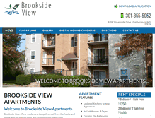 Tablet Screenshot of brooksideviewapts.com